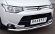 Mitsubishi Outlander 2014- Защита переднего бампера d63 (секции) MORZ-001892